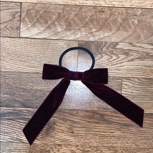 J. Crew Factory velvet bow 🎀 hair tie